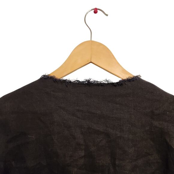 Chico's Bell Sleeve 100% Linen Weight Jacket Size 1 - Picture 6 of 6